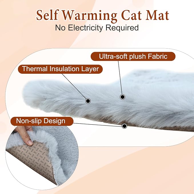 Cat House Outdoor with Cat Mat Large Weatherproof Plastic Cats Shelter | Weatherproof Cat House with Escape Door Indoor Waterproof Feral/Pet Cat Shelter Outside for Multiple Cats
