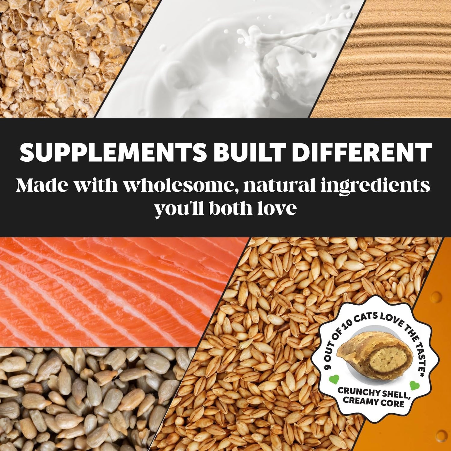 Cat Urinary Tract Health Crunchy & Creamy Chews - Promotes Healthy Digestion & Normal Bladder Function with Cranberry, Antioxidants, & Probiotics - Gut + Bladder Support Supplement (30 Day Supply)