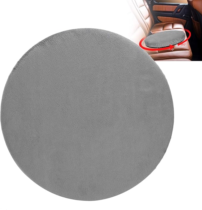 Swivel Seat Cushion Rotating Cushion for Car or Chair, 360 Degree Rotating Seat Cushion Pivot Disc for Easy Transfer, 15.4 Inches in Diameter