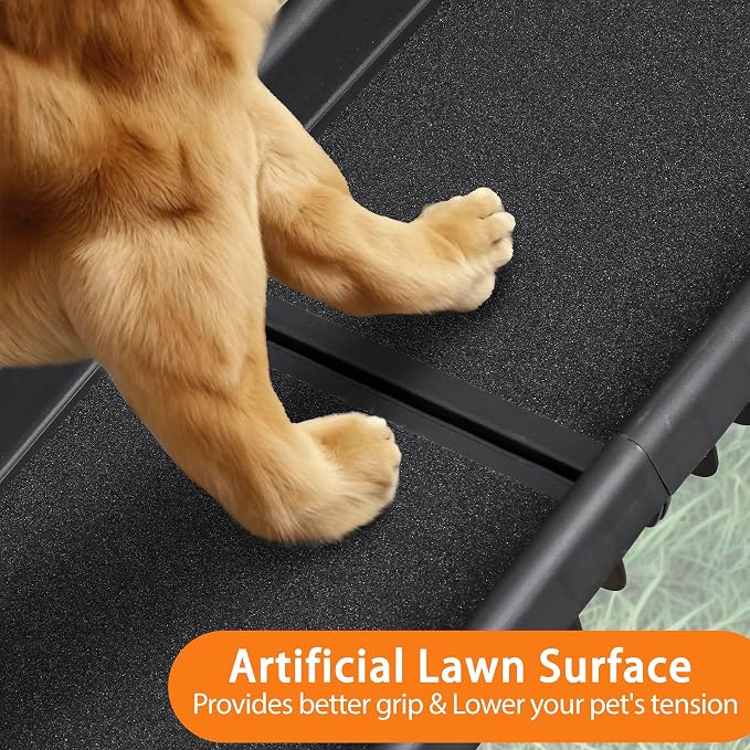 Folding Dog Ramp for Car 61 Inches Dog Ramps for Large Dogs Non-Slip Surface Portable Dog Car Ramp for SUV Car & Truck Outdoor Pet Ramp