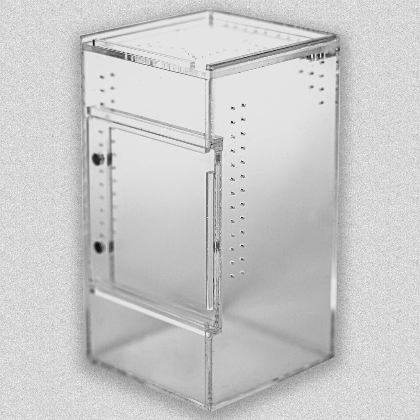 Small Reptile Terrarium – Jumping Spider Enclosure with Water-Holding Design – Spider & Tarantula Enclosure, Praying Mantis Habitat, Reptile Enclosure & Accessories