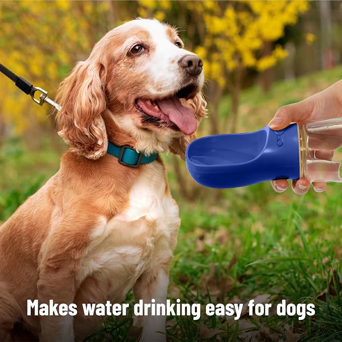 Mr. Pen- Portable Dog Water Bottle, 19 oz, Large | Leak Proof Puppy Water Dispenser with Drinking Feeder for Pets, Outdoor Walking, Hiking, Travel, Not Dishwasher Safe