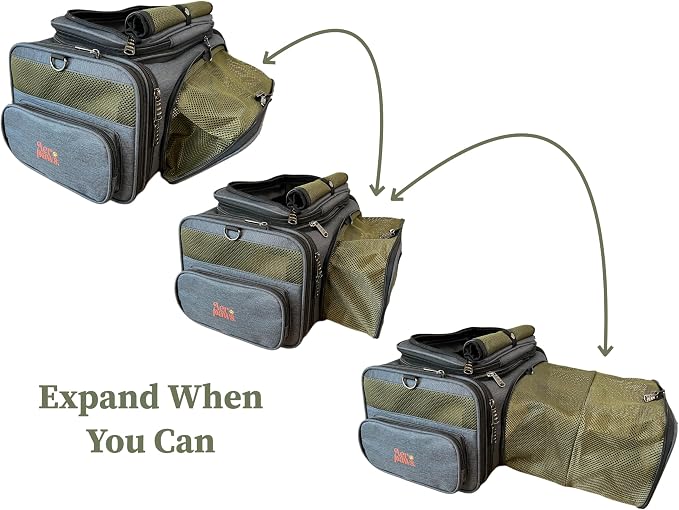 Two-Room Expandable Pet Carrier | 18x11x9 | Airline Approved Under-Seat | 3-Way Expansion | Small Dog and Cat Carrier for Airplane Travel | Removable Wheels | Patent Pending