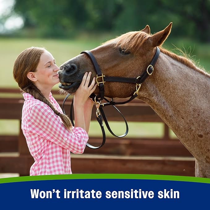 Farnam Equisect Water-Based Botanical Fly Repellent, Horse Fly Spray with Herbal Scent for Horses, Dogs and Cats, 32 Oz