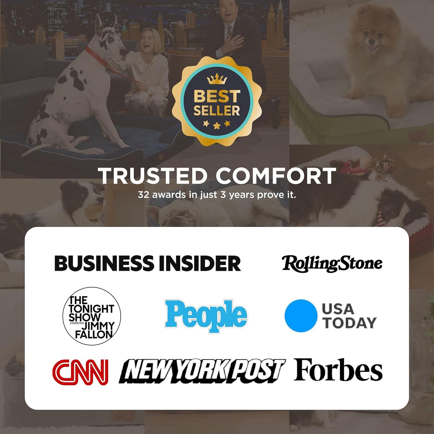 Bedsure XXL Orthopedic Dog Bed for Extra Large Dogs - Washable Giant Dog Cat Bed Waterproof, Comfort Dogs Couch Sofa with Washable Removable Cover, Pet Bed with Nonskid Bottom, Brown, 52"