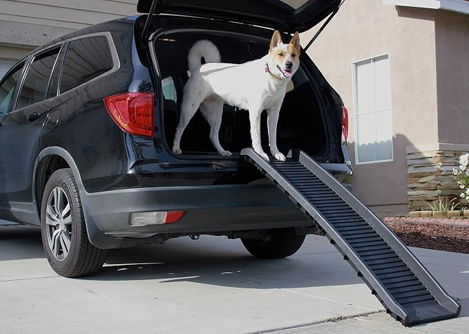 MaxWorks 50524 61" Portable Folding Pet Ramp, Black (Pack of 2)