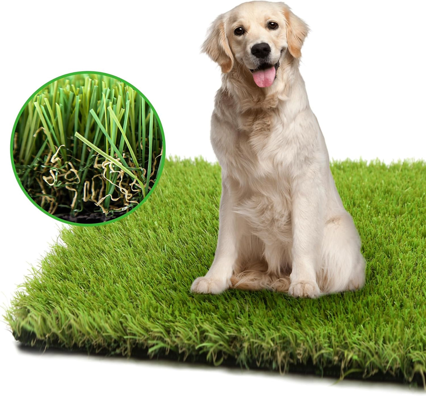 Artificial Grass Turf for Dogs 5 ft x 10 ft,1.38 inch Extra Large Fake Grass Pee Pad for Puppy Potty Training，Faux pet Grass Rug for Indoor/Outdoor Patio,Turf Grass Mat for Dogs Potty.