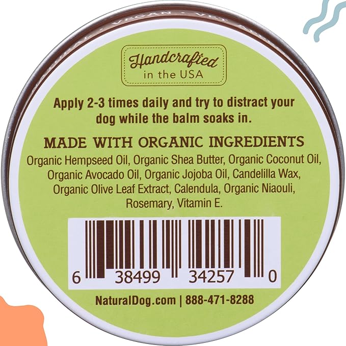 Natural Dog Company Wrinkle Balm for Dogs – Dog Wrinkle Balm for Skin Folds, Facial Creases & Wrinkles, Lick-Safe Wrinkle Cream for Bulldogs, Pugs & Bully Breeds, Daily Winter Skin Care, 1oz Tin