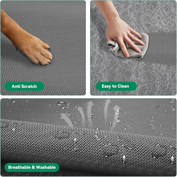 Elevated Dog Bed Outdoor Cooling Raised Cot for XL Dogs, Gray 53.9in | Tool-Free Installation; Washable Cooling Breathable Mesh; Anti-Slip Feet; Indoor & Outdoor Use