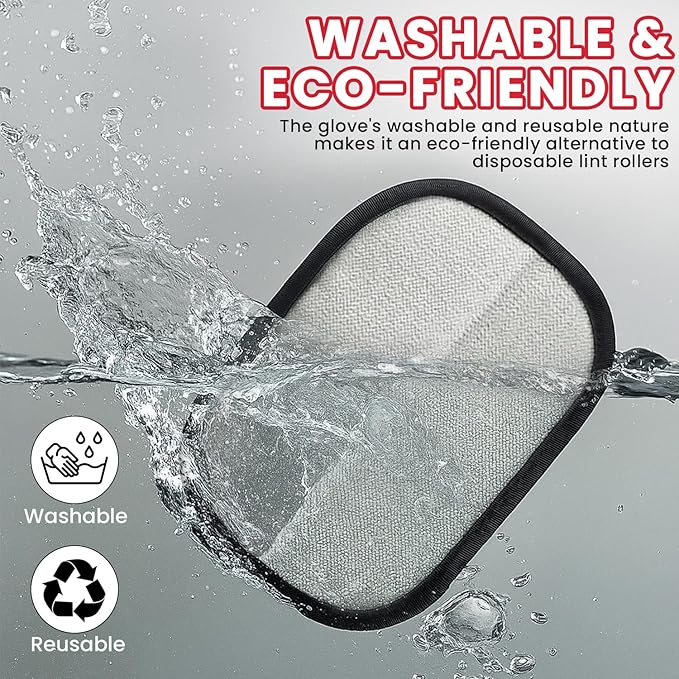 MA DREAMNEX - Pet Hair Remover Glove - 4-in-1 Grooming Kit with Hair Removal Glove, Nail Clippers, Comb & File - Dog & Cat Grooming Tools for Furniture, Clothes & Fur”