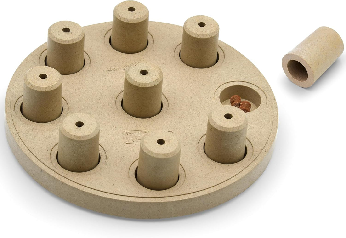 Outward Hound by Nina Ottosson Dog Smart Treat Puzzle Enrichment Toy, Level 1 Beginner, Tan, Composite