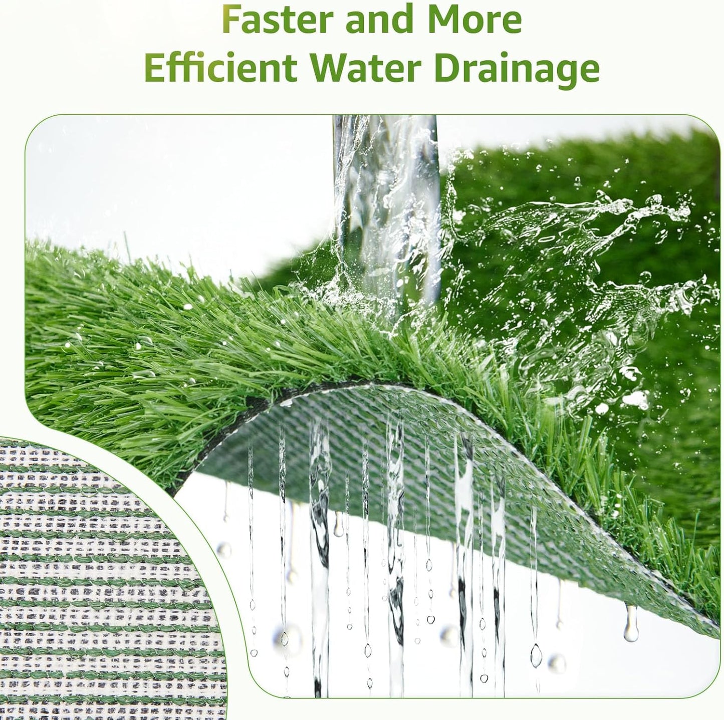 LOOBANI Dog Grass Pad with Tray Large - Dog Litter Box Indoor Potty for Apartment and Patio Training, with 2 Packs Grass Pee Pads for Replacement(Tray Potty 41 * 26.8inch)