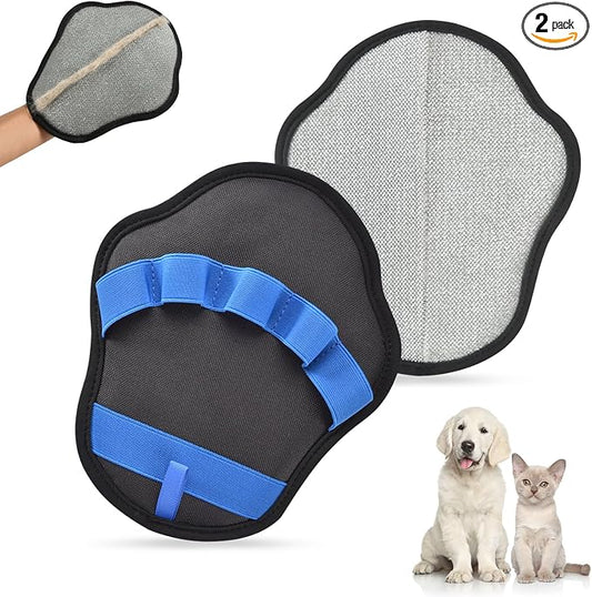 AstraLoom Pet Hair Removal Gloves for Dogs & Cats, 2026 Newly Upgraded Five-Finger Reusable Electrostatic Pet Hair Glove, Pet Hair Remover Tool for Sofa, Bed,Carpet, Clothing and Car Seat (2)
