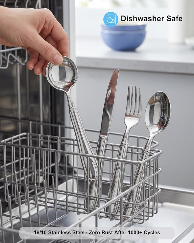 Weighted Utensils 7 oz Cozentra - Adaptive Utensils (4-Piece Set) Weighted 7 oz Each- Weighted Utensils for Hand Tremors and Parkinson's Patients - Weighted Silverware for Hand Tremors