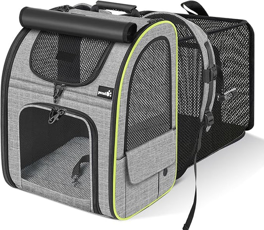 pecute Cat Backpack with Curtain, Cat Carrier Backpack Breathable, XL
