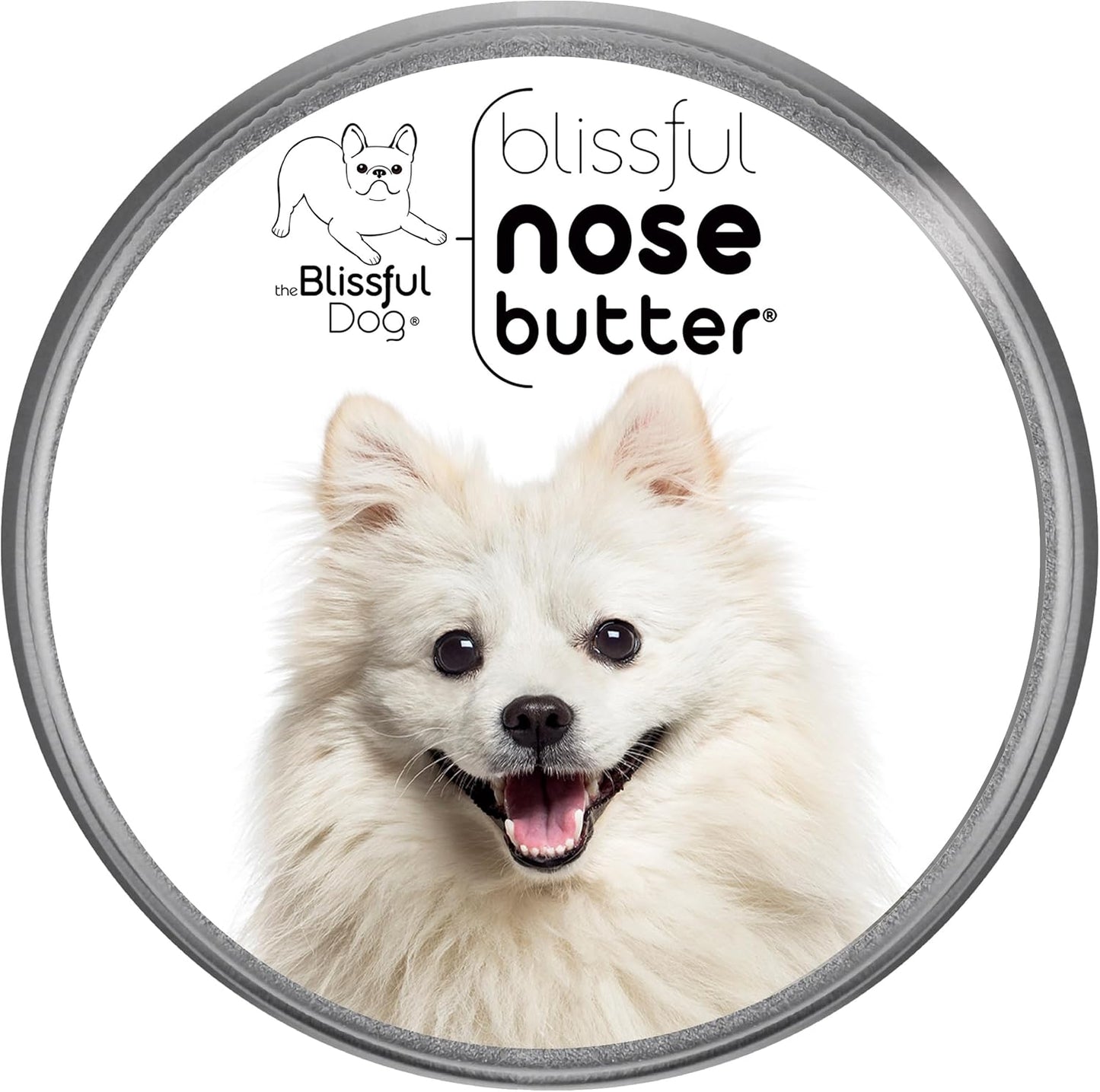 The Blissful Dog American Eskimo Nose Butter for Dry, Cracked Skin, Lick-Safe Dog Nose Balm with Moisturizing Shea Butter, Almond, Olive, and Essential Oils, Pet Supplies, Uncented, 4 oz.