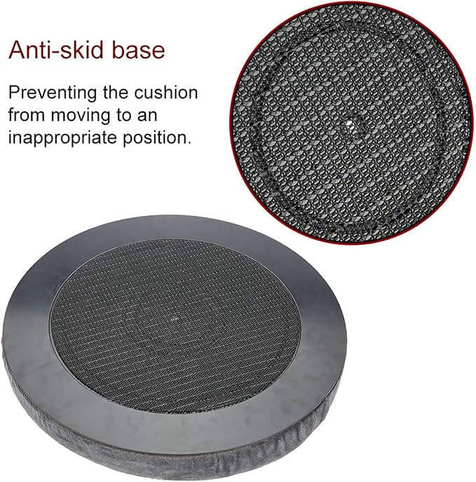 Rotating Seat Cushion,Rotating Car Swivel Seat Cushion Rotatory Chair Pad Comfort Skidproof Antiskid Office Home Use Car Swivel Seat Cushion