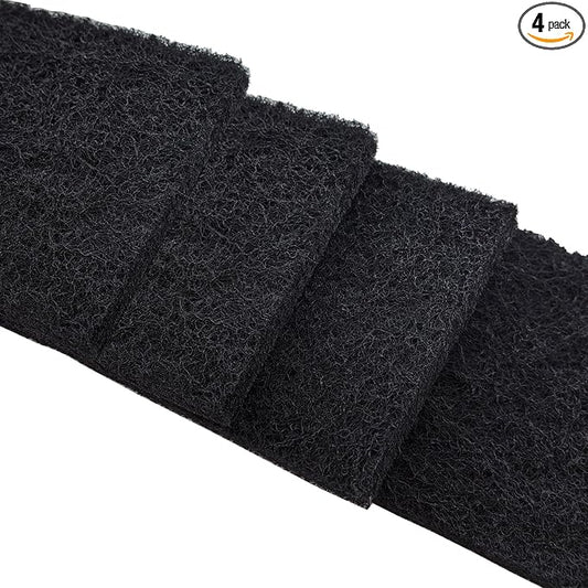 PAWZIDEA Activated Carbon Filter Replacement for Dog Poop Trash Can, 3.15" x 3.15" Thick Deodorizing Carbon Filters, Fits 2.1 Gallon Wall Mount & 5.3 Gallon Outdoor Waste Can, 4-Pack, Replace Monthly