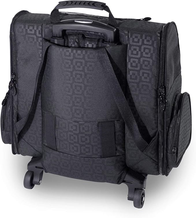 Gen7Pets Dog Carrier - Medium Black Roller Bag Pet Carrier