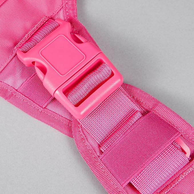 WOLFpak Tactical Dog Vest Harness No Pull Breathable (Neon Pink, Medium) | Dual Grab Handles, 1000D Nylon, Four-Point Adjustment, MOLLE Attachment Panels, Three Storage Pockets, Metal Alloy Buckles