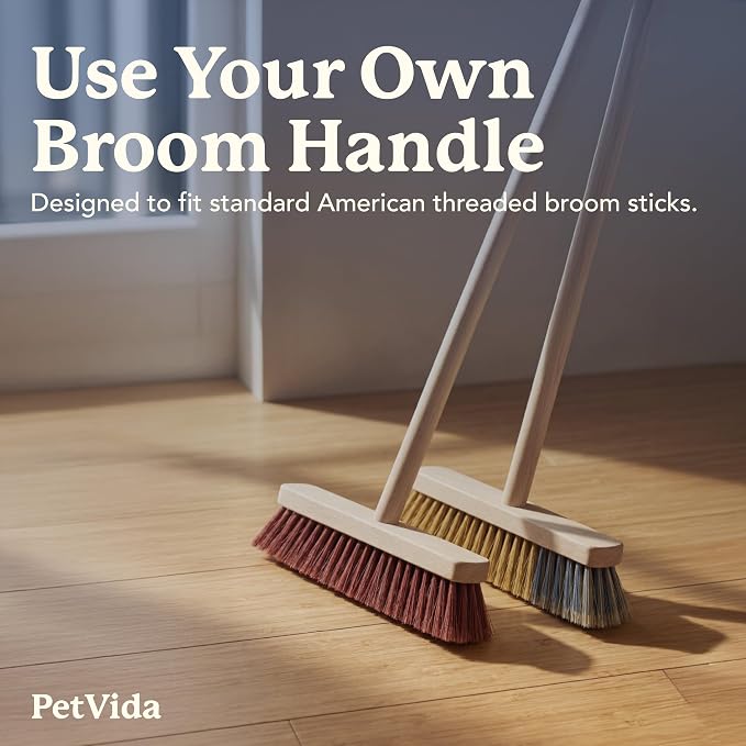 Dog Pooper Scooper that Uses Common Grocery Bags - No Special Bags Needed – Heavy-Duty Scoop Fits Standard American Broom Handle