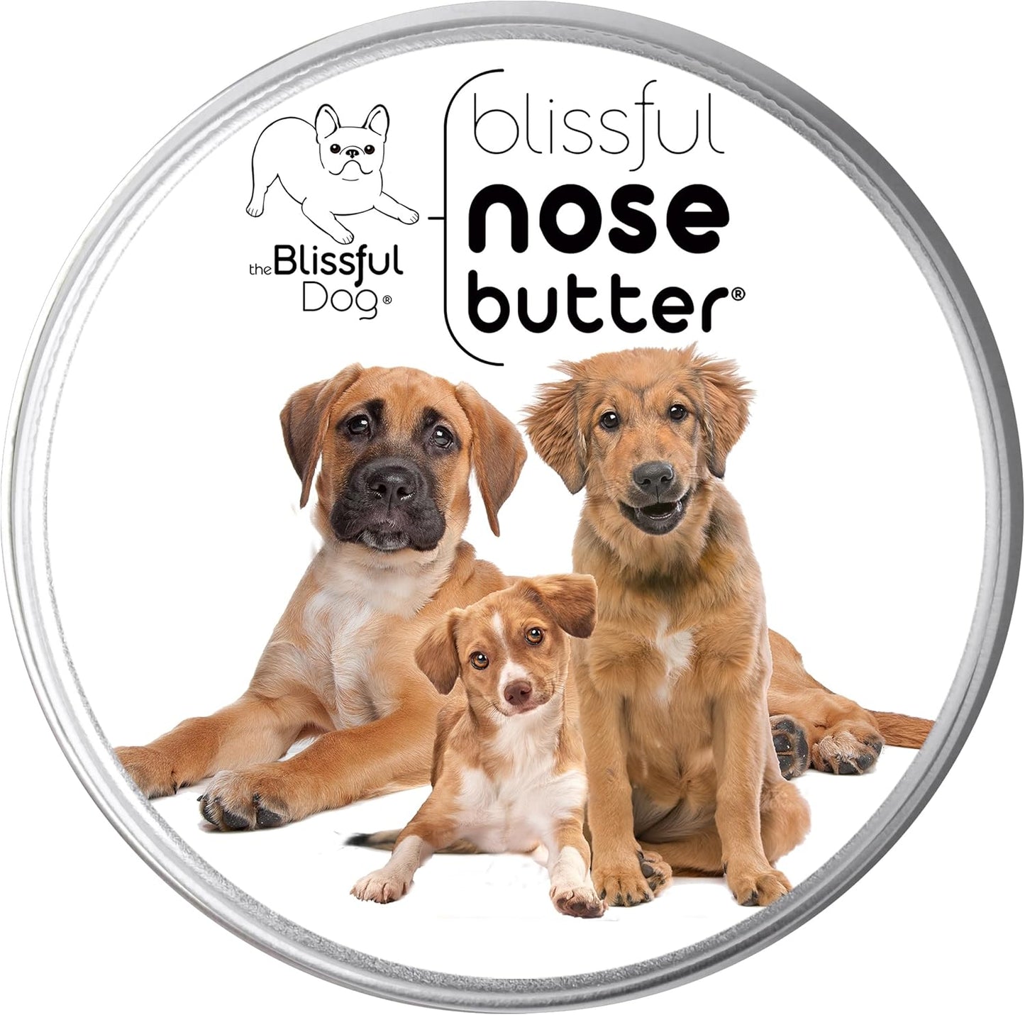 The Blissful Dog 3 Cute Puppies Unscented Nose Butter, 16oz