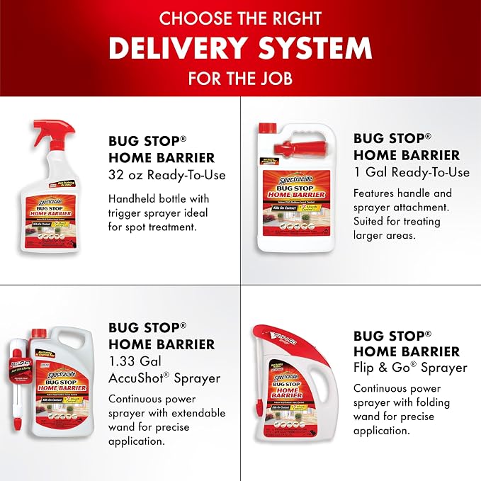 Spectracide Bug Stop Home Barrier 32 Ounces, Ready-To-Use Indoor Plus Outdoor Insect Control