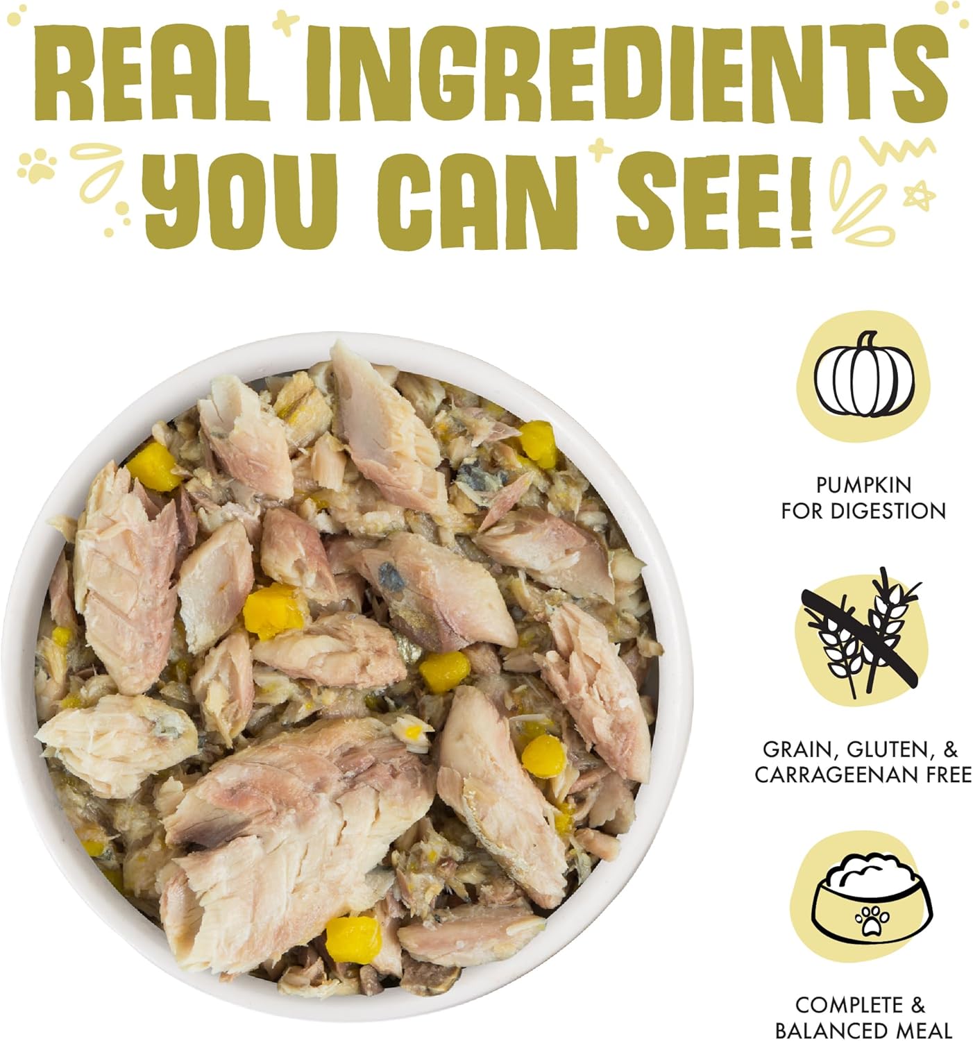 Weruva Classic Cat Food, Meow Luau with Mackerel & Pumpkin in Gravy, 5.5oz Can (Pack of 24)