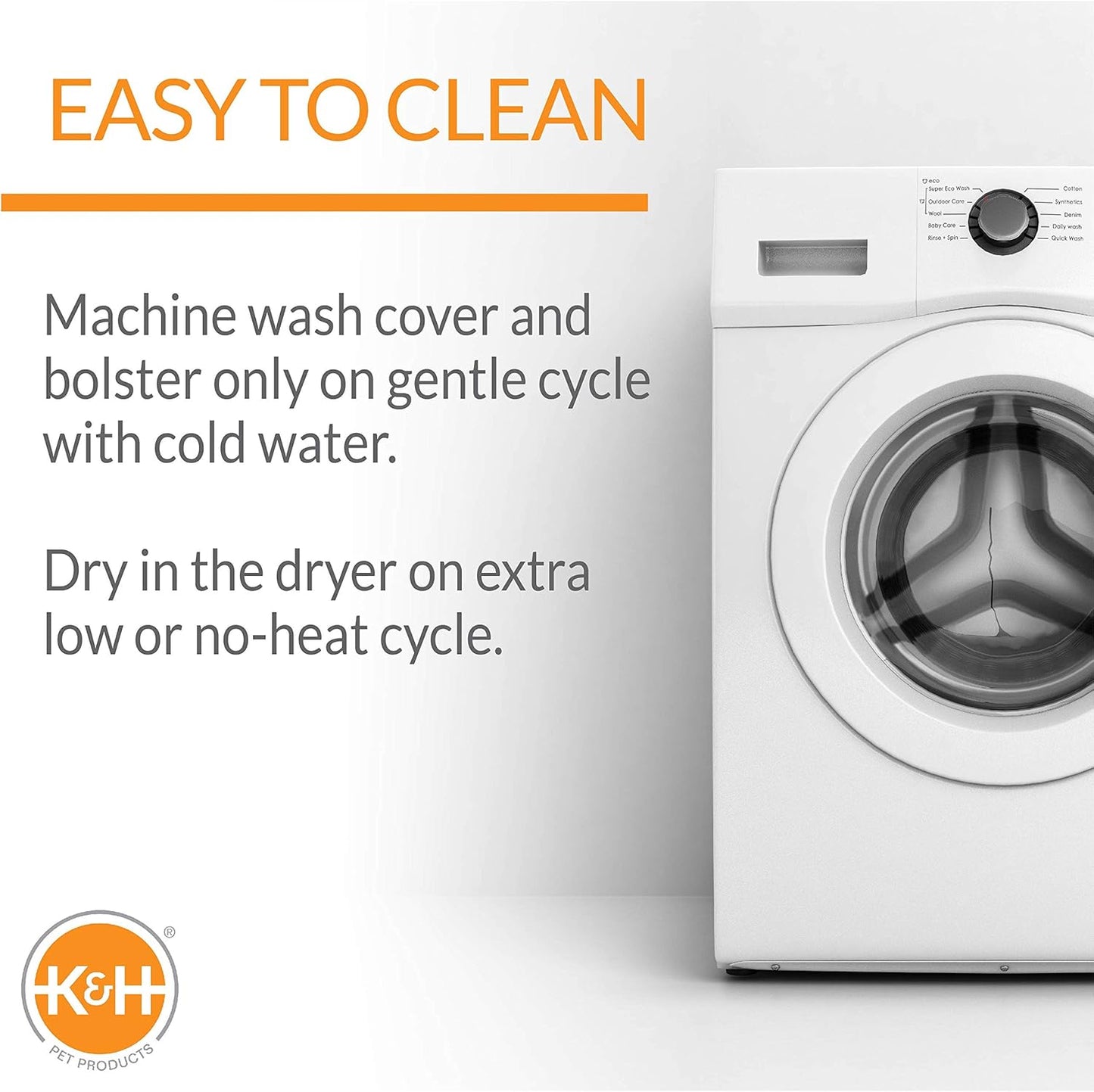 K&H Pet Products EZ Mount Bolster Cat Window Perch for Large Cats, Sturdy Kitty Window Hammock Bed, Steel Frame, Sturdy Suction Cups, Washable Shelf Covers, Foldable - Fits 27"W X 23"H Glass Spaces