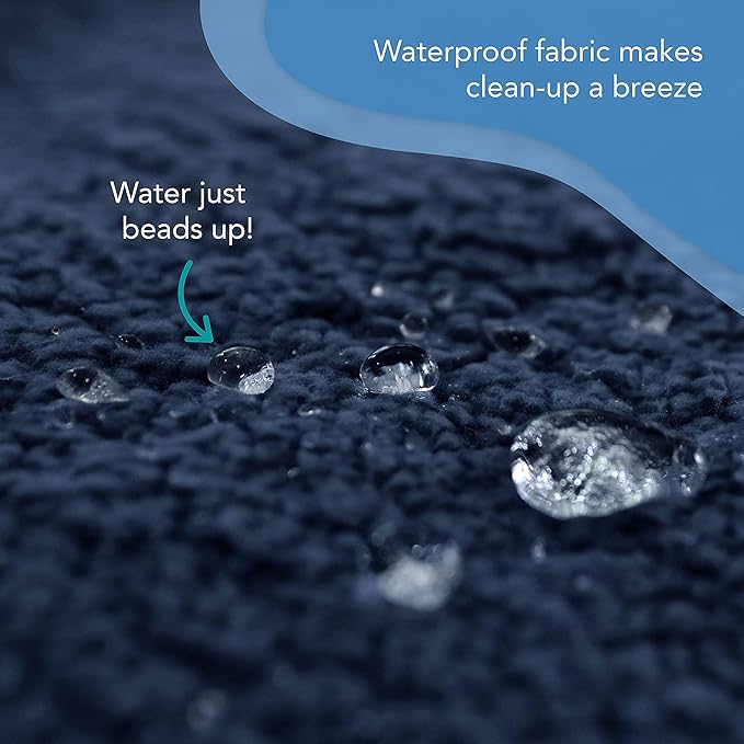rocket & rex Large Waterproof Dog Blankets | Washable Premium Pet Blanket for Couches and Furniture | Medium - Large Breeds | Reversible Faux Suede, Soft Fleece, Waterproof Interior Layer