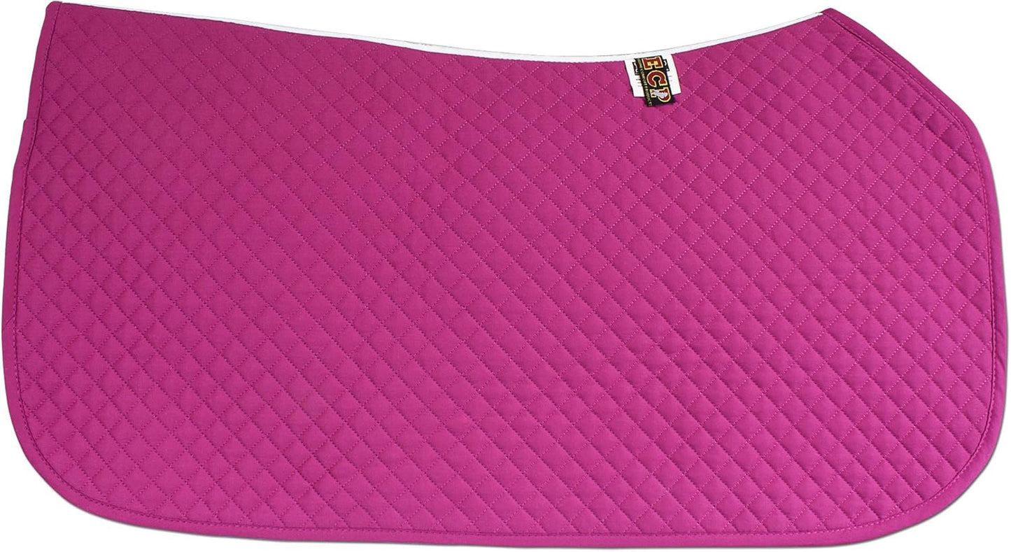ECP Equine Comfort Products All Purpose Diamond Quilted Western Saddle Pad for Injury Prevention, Breathable, Hypoallergenic, Shock-Absorbing Cushion for Horse Comfort