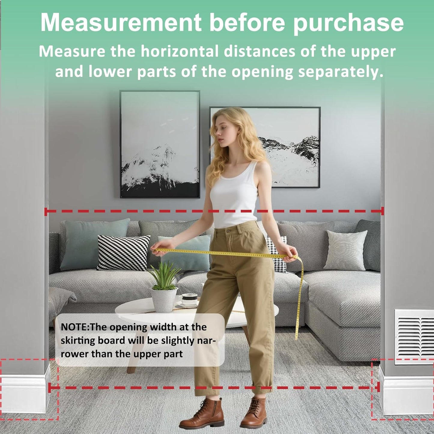 ALLAIBB Extra Wide Pressure Mounted Baby Gate Walk Through Child Kids Safety Toddler Tension White Long Large Pet Dog Gates with Extension for doorways Kitchen (29.13-33.86"/74-86cm)