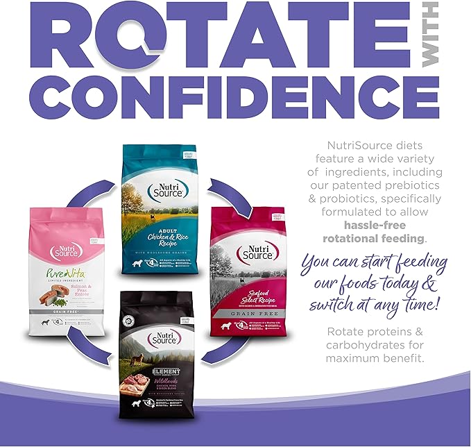 NutriSource Puppy Food for Small and Medium Breeds, Chicken Meal and Rice, 26LB