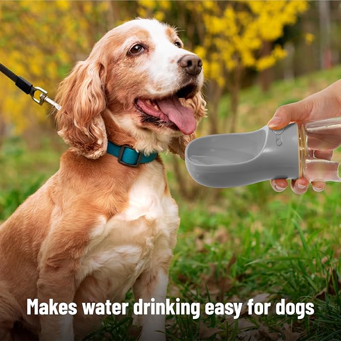 Mr. Pen- Portable Dog Water Bottle, 19 oz, Large | Leak Proof Puppy Water Dispenser with Drinking Feeder for Pets, Outdoor Walking, Hiking, Travel, Not Dishwasher Safe
