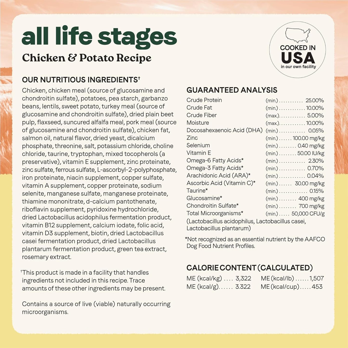 Canidae All Life Stages Real Chicken & Potato Recipe – High Protein and Grain-Free Premium Dry Dog Food for All Ages, Breeds, and Sizes– 4 lbs.