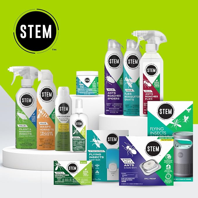 STEM Mosquito and Tick Repellent Wipes with Botanical Extracts - 10 Wipes