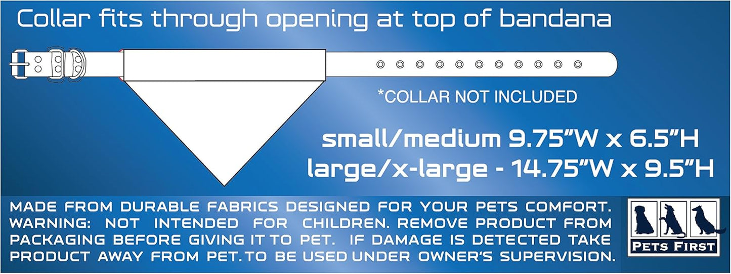 Pets First Collegiate Pet Accessories, Reversible Bandana, Oregon State Beavers, Large/X-Large