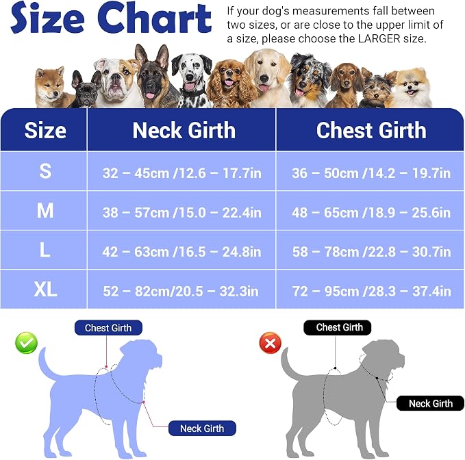 Dog Harness No Pull, Adjustable Pet Vest Harness, Super Soft Material with Vertical Handle Easy Control, Reflective Night Walking, 2 Leash Clips for Medium Sized Dogs, Camo Orange, M