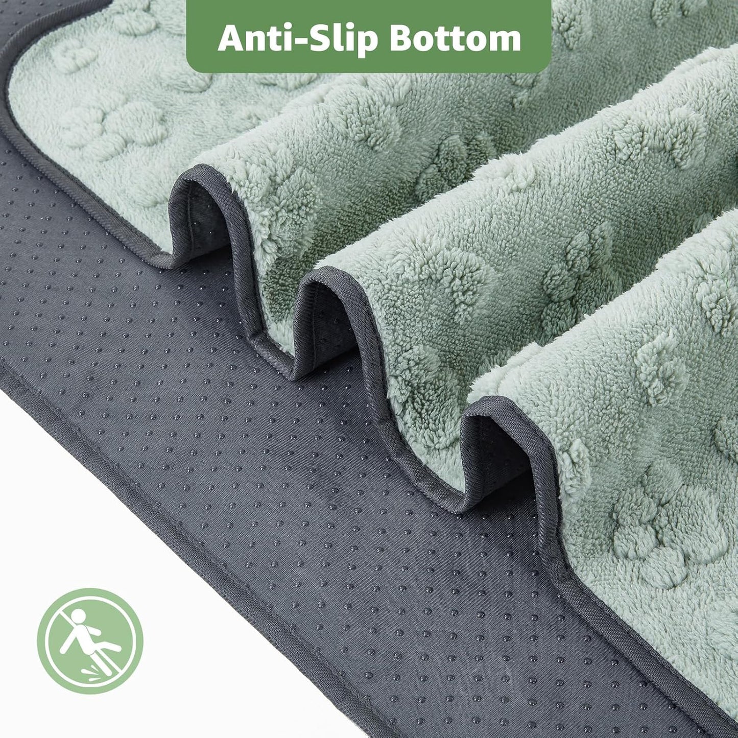 LOOBANI Washable Pee Pads for Dogs: 2 Pack Super Absorbent Reusable Puppy Pads, Leakproof and Waterproof Dog Training Pads Whelping Pads for Potty, Floor, Crate, Couch Bed and Travel, 36"x24"