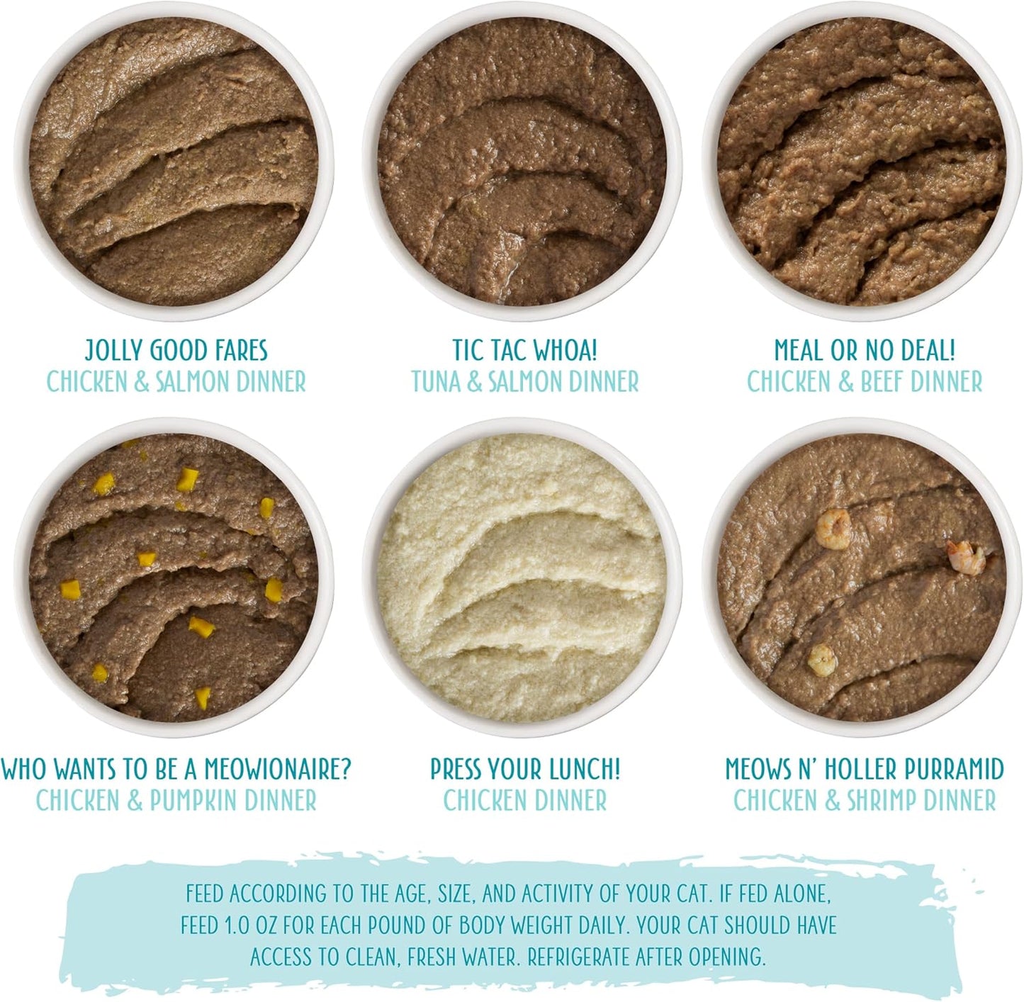 Weruva Wet Cat Food, The Mix and Match Game Pate Variety Pack, 3oz Can, Pack of 18