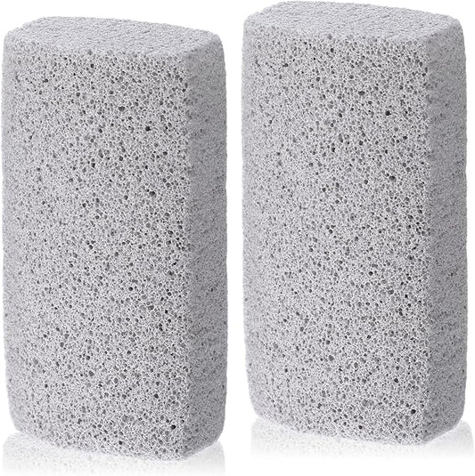 Yolev 2 Pcs Pet Hair Remover Grey Pumice Stone for Dog Cat Tool Fur Removal Cleaning Block Remover Stone for Car Interior Furniture Bedding Carpet（3.94 x 1.97 x 1.38in）