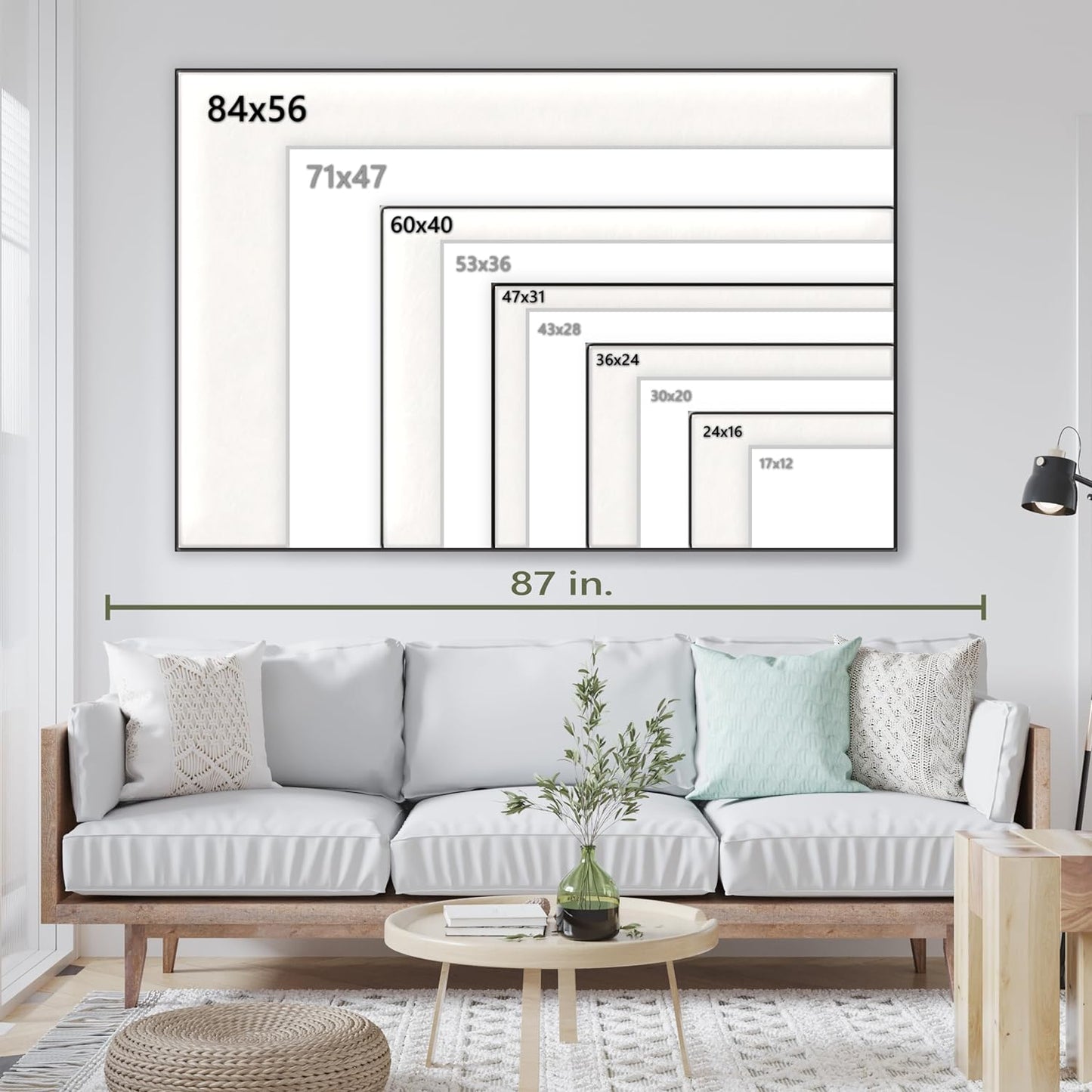 Nature Wall Art Prints - Ocean Forest Mountain Lake Canvas Landscapes - Small to Extra Large Living Room Bedroom Kitchen Bathroom Décor (Summer Ocean Beach, 24L" x 36W")