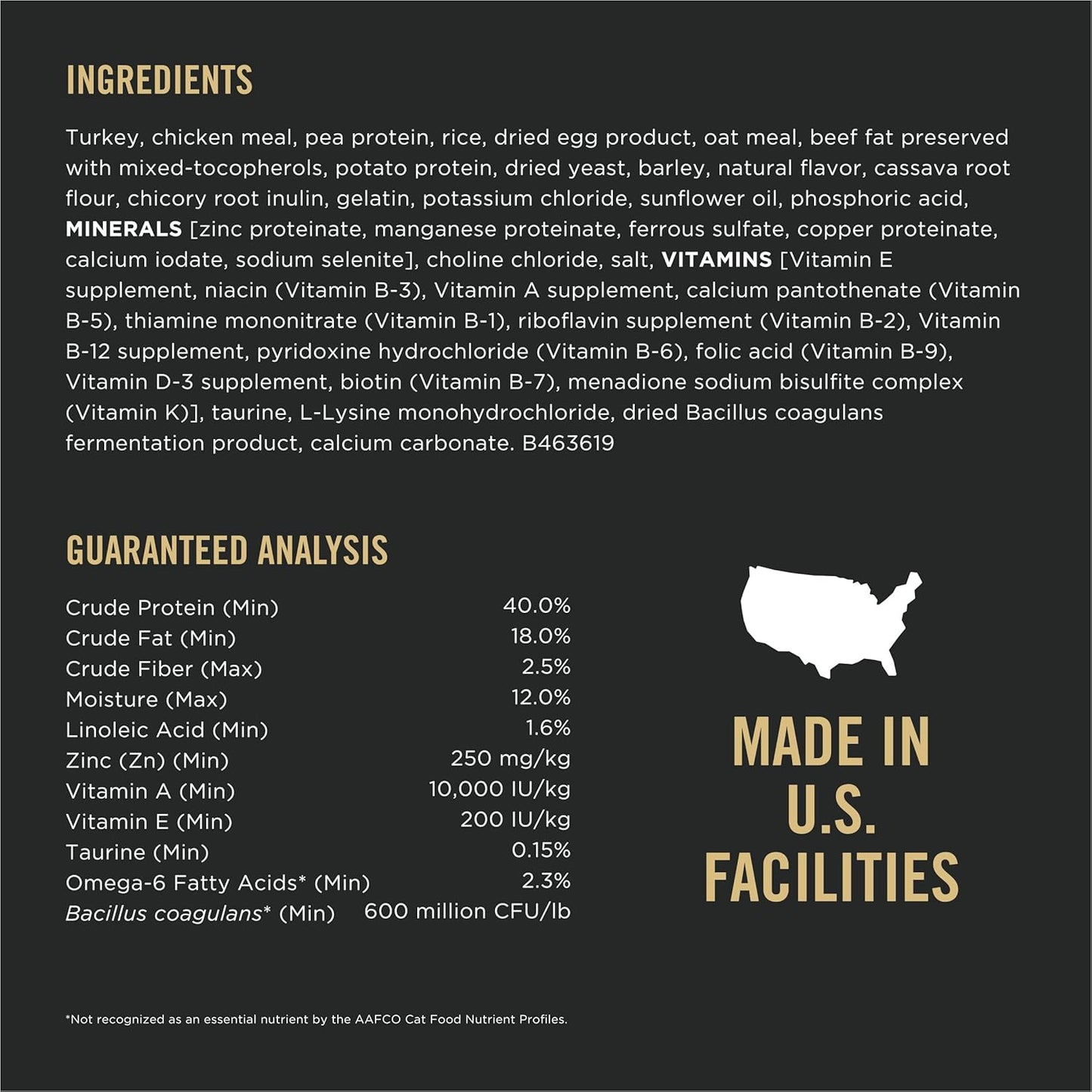 Purina Pro Plan With Probiotics, Sensitive Skin & Stomach, Natural Dry Cat Food, Turkey & Oat Meal Formula - 3.2 lb. Bag