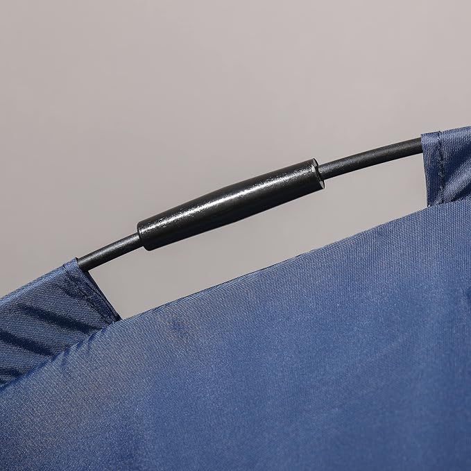 PawHut Elevated Dog Bed with Removable Canopy, Outdoor Dog Cot with UV Protection Canopy Shade, 30 inch Pet Bed for Camping, Dark Blue | Large Pet Bed, Outdoor Dog Cot, UV Protection Shade, Camping