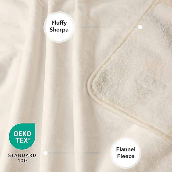 PetAmi Waterproof Dog Blanket for Extra Large Dogs, Pee Proof for Bed Couch, Reversible for Puppy Indoor Cat, Soft Dog Crate Cover Washable, Queen 90x90 Beige