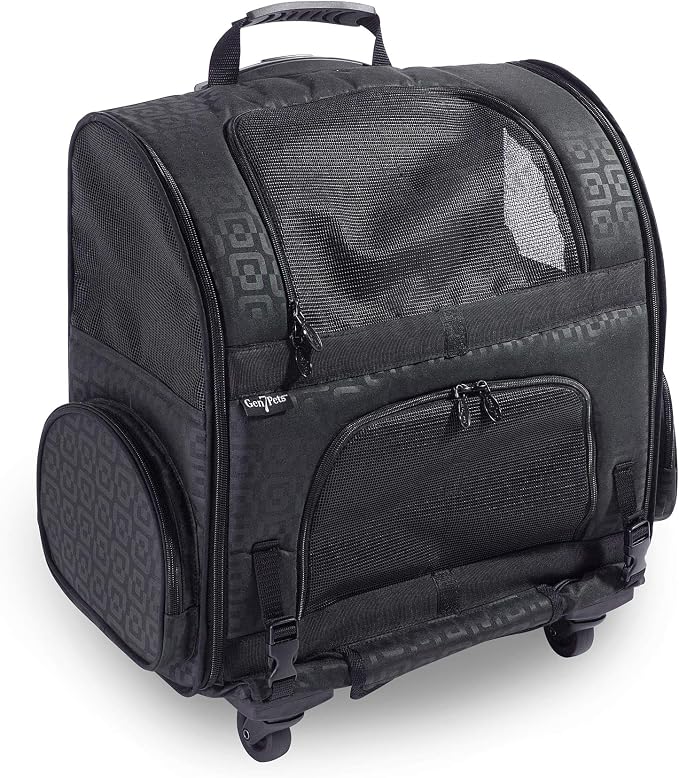 Gen7Pets Dog Carrier - Medium Black Roller Bag Pet Carrier