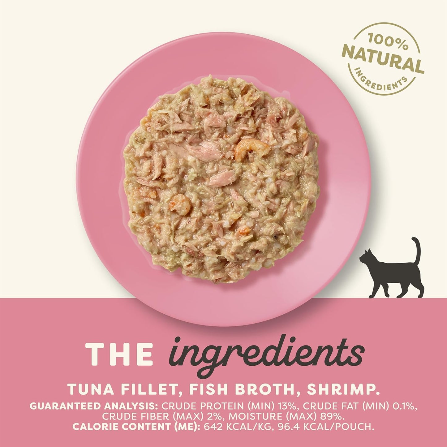 Applaws Natural Wet Cat Food in Broth, Limited Ingredient Wet Cat Food Pouches, No Additives, Made with Natural Ingredients, Tuna Fillet with Shrimp in Broth (12 x 5.3oz Pouches)