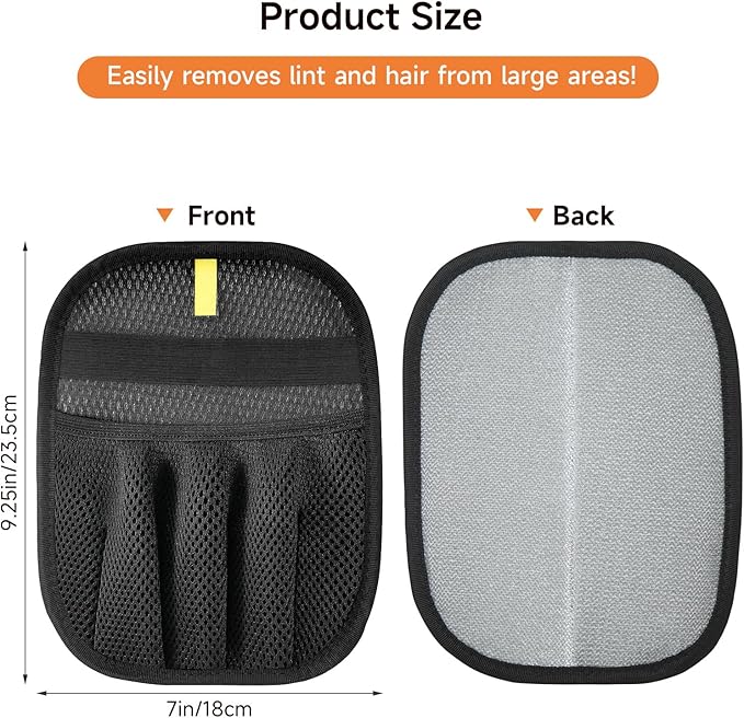 AOBIS Pet Hair Remover Gloves for Cats & Dogs - Reusable Electrostatic Pet Hair Gloves, Fur Removal Tool for Home, Car Seats