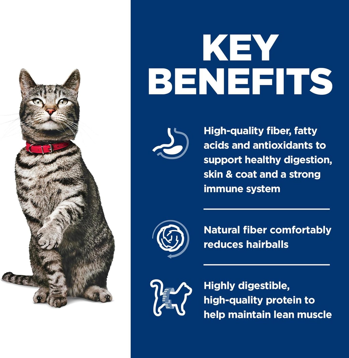 Hill's Science Diet Urinary Hariball Control, Adult 1-6, Urinary Track Health & Hairball Control Support, Dry Cat Food, Chicken Recipe, 3.5 lb Bag