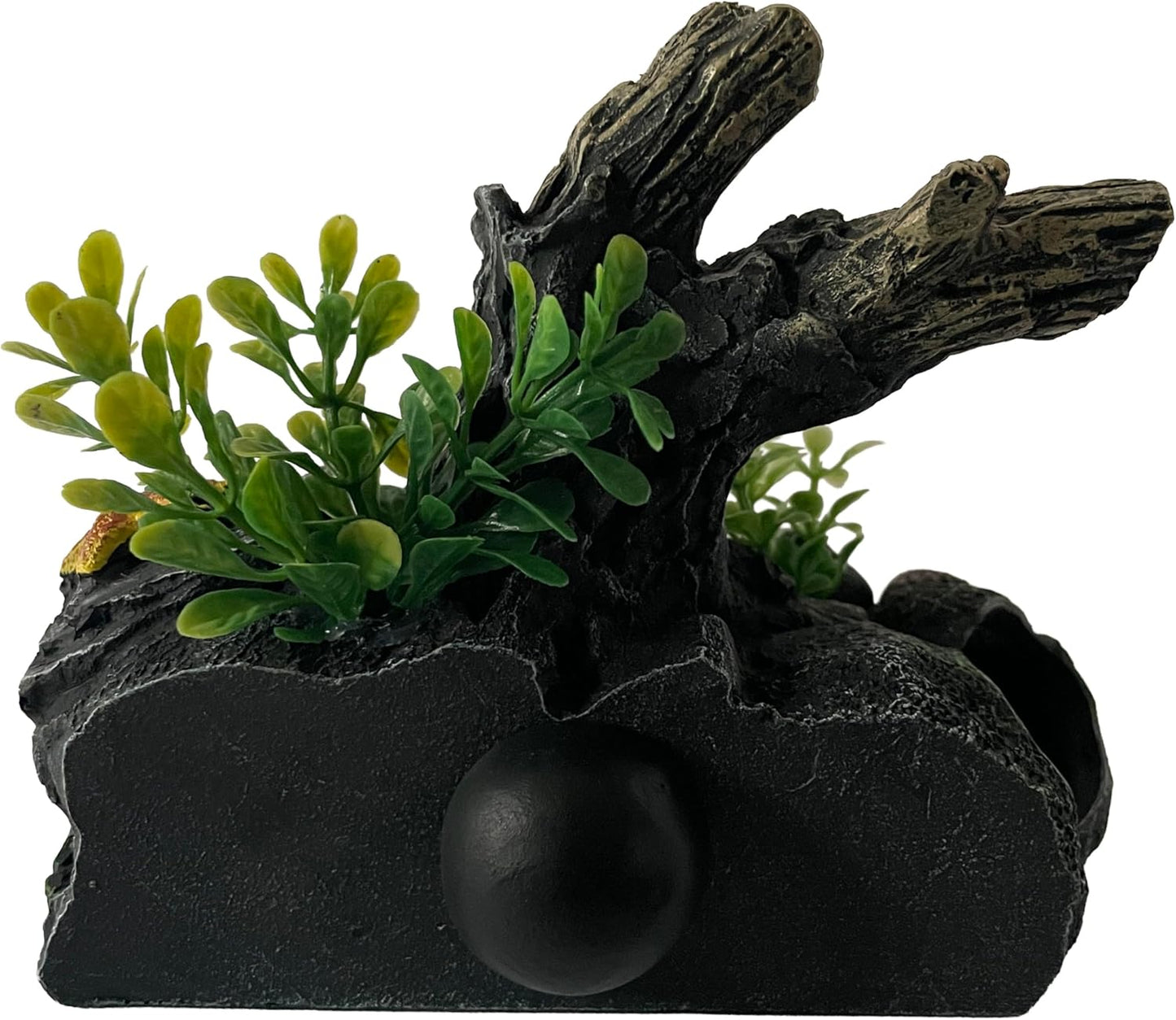 Aquarium Decor Magnetic Driftwood Outcropping Ornament – Wall-Mounted Fish Tank Decoration – Unique Realistic Aquarium Fish Hideout